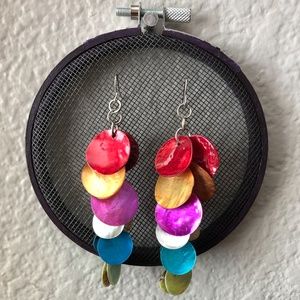 Colorful Shell Earrings